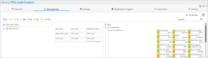 Library Node with Sensors Filtered by Tag