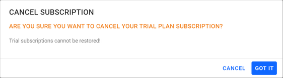 Cancel a Subscription