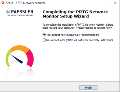 Setup: Finish Installation