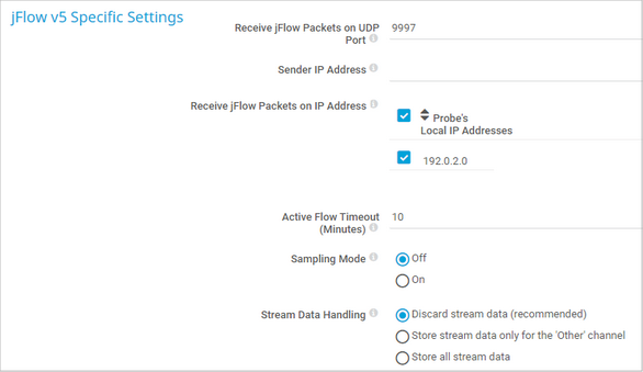 jFlow v5 Specific Settings