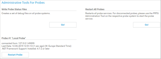 Probe Administrative Tools